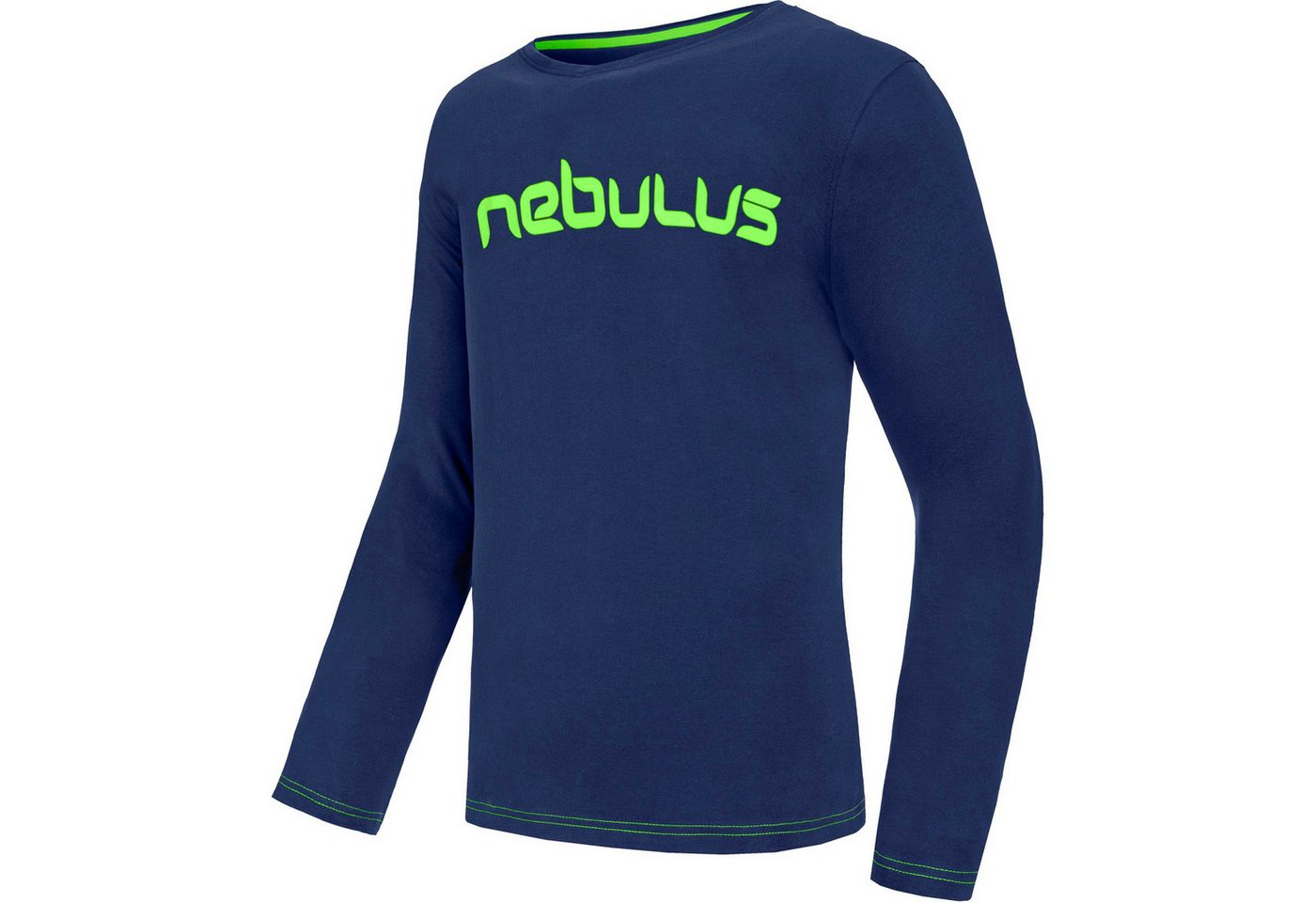 Nebulus Longsleeve SALOS, P6873 - Herren, navy-lime, XL von Nebulus