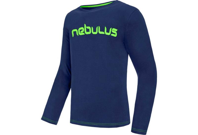 Nebulus Longsleeve SALOS, P6873 - Herren, navy-lime, XL von Nebulus