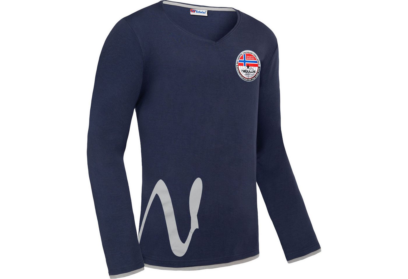 Nebulus Longsleeve VEIT, P5371 - Herren, navy, M von Nebulus