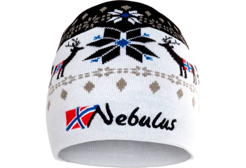Nebulus Mütze & Schal INFINITY, P6120 - Unisex, weiß-schwarz, onesize von Nebulus