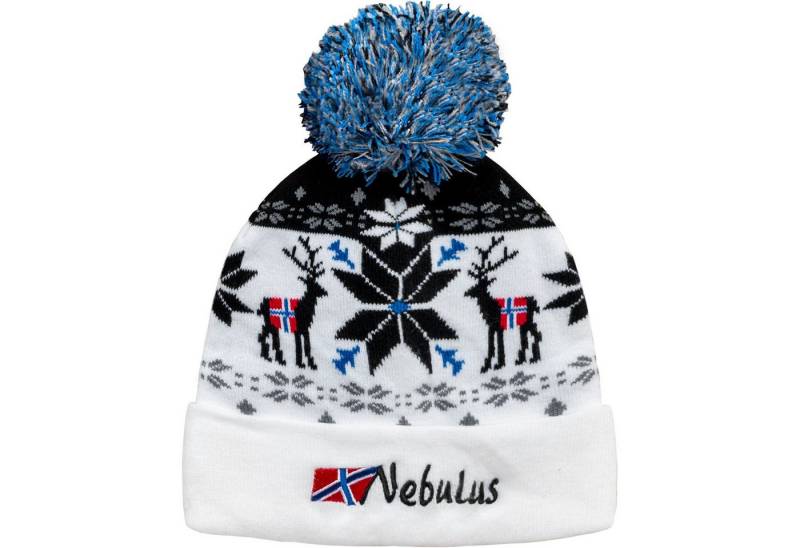 Nebulus Mütze & Schal INVERNO, P5970 - Unisex, weiß-schwarz, Onesize von Nebulus