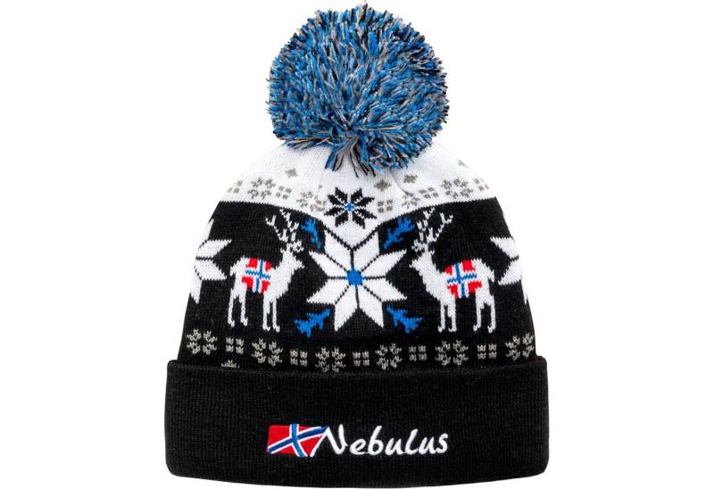 Nebulus Mütze & Schal INVERNO, P5971 - Unisex, schwarz-weiß, Onesize von Nebulus