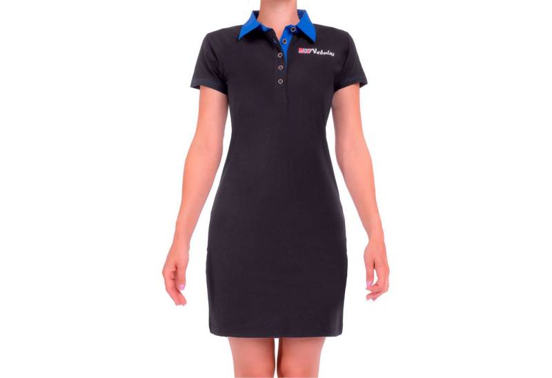 Nebulus Poloshirt ADELA, P5686 - Damen, schwarz-kobalt, S/36 von Nebulus