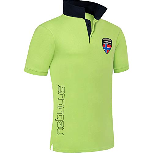 Nebulus Herren Poloshirt Alex, Shirt, Sweatshirt, Polo, Lime - L von Nebulus