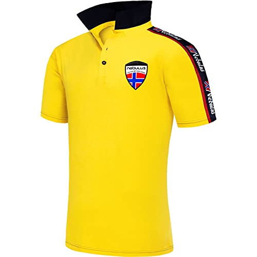 Nebulus Herren Poloshirt BELA, Shirt, Sweatshirt, Polo, gelb - L von Nebulus