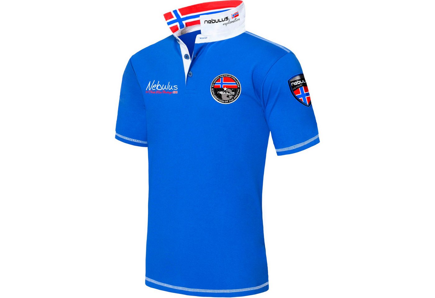 Nebulus Poloshirt BENTER, Q1318 - Herren, blau, M von Nebulus