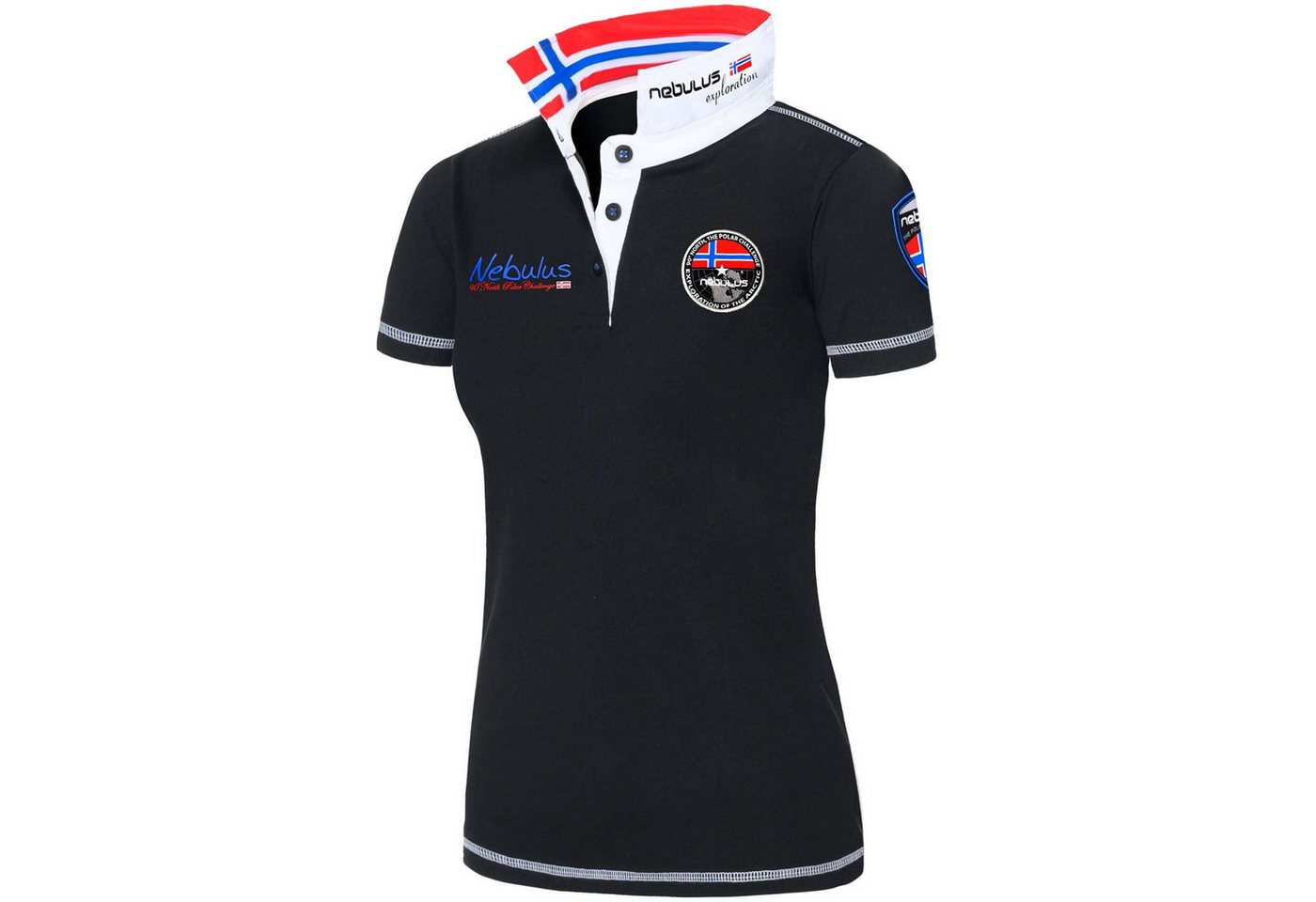 Nebulus Poloshirt BENTER, Q808 - Damen, schwarz, L/40 von Nebulus