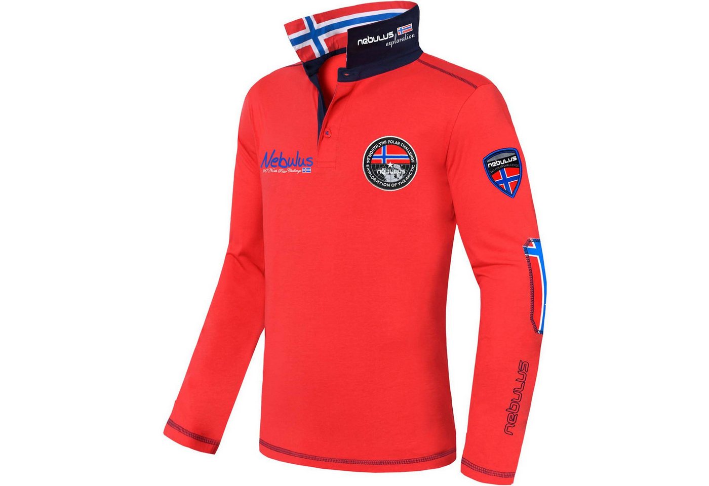 Nebulus Poloshirt BENTY, P4697 - Herren, rot, XL von Nebulus