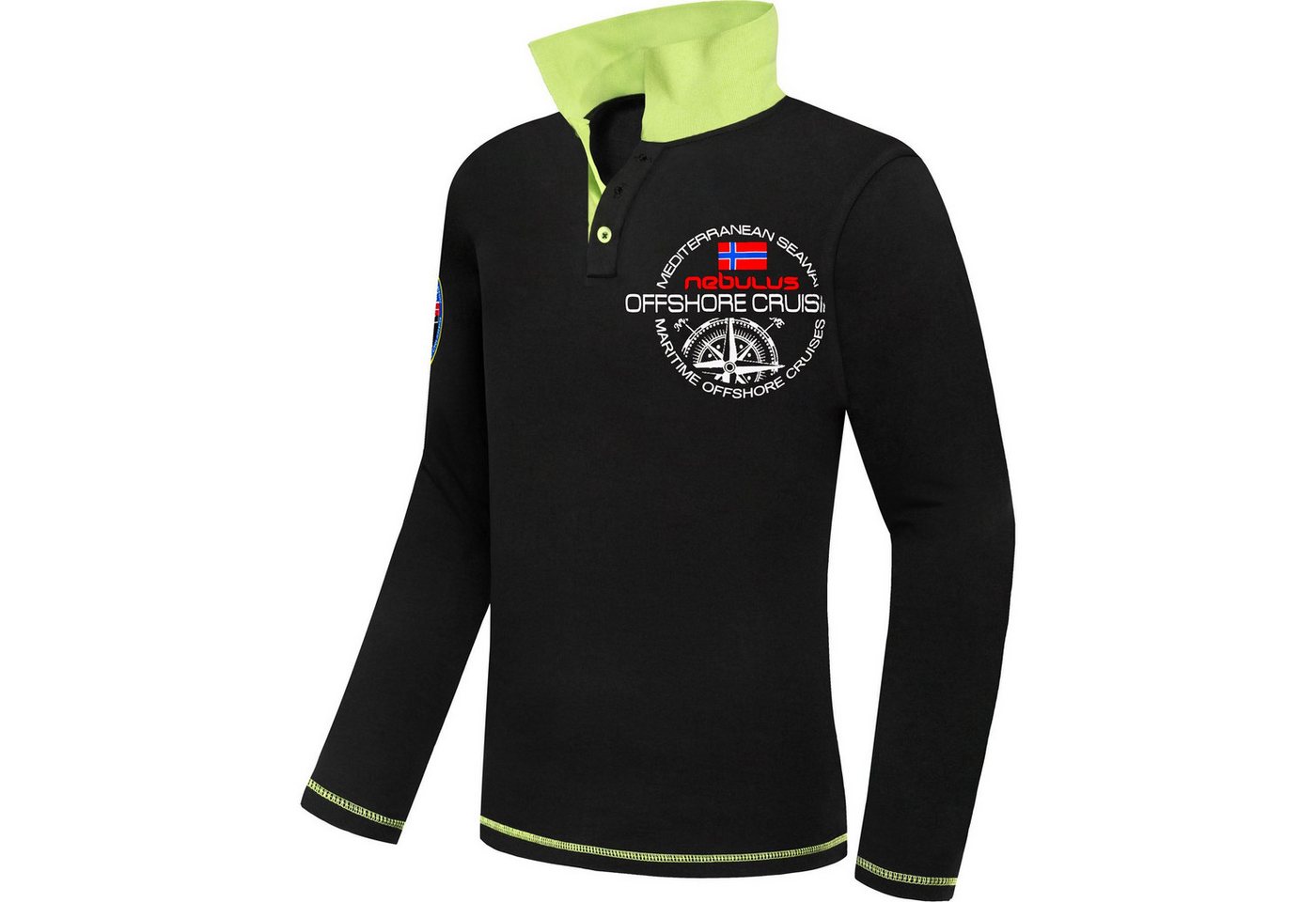 Nebulus Poloshirt BILLER, P5395 - Herren, schwarz, M von Nebulus