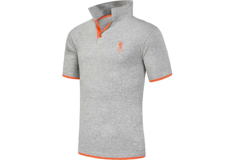Nebulus Poloshirt BRAM, F110 - Herren, grau meliert, M von Nebulus