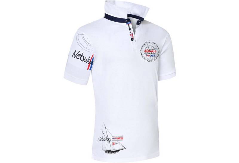 Nebulus Poloshirt DEEP BLUE, Q2352 - Herren, weiß, L von Nebulus