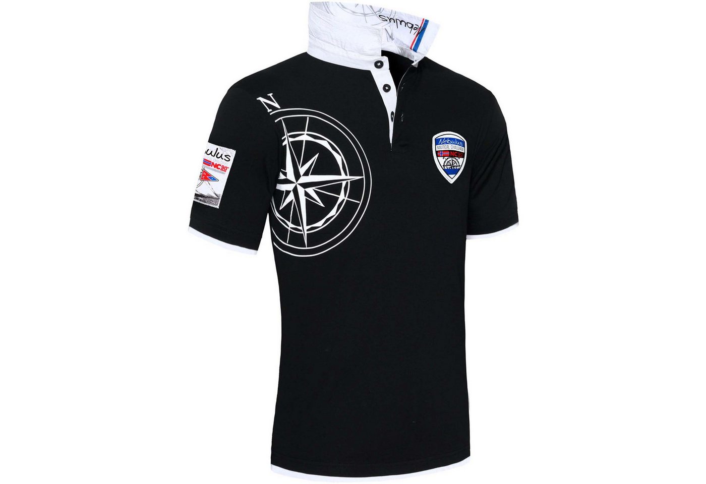 Nebulus Poloshirt EGERSUND, Q2066 - Herren, schwarz, M von Nebulus