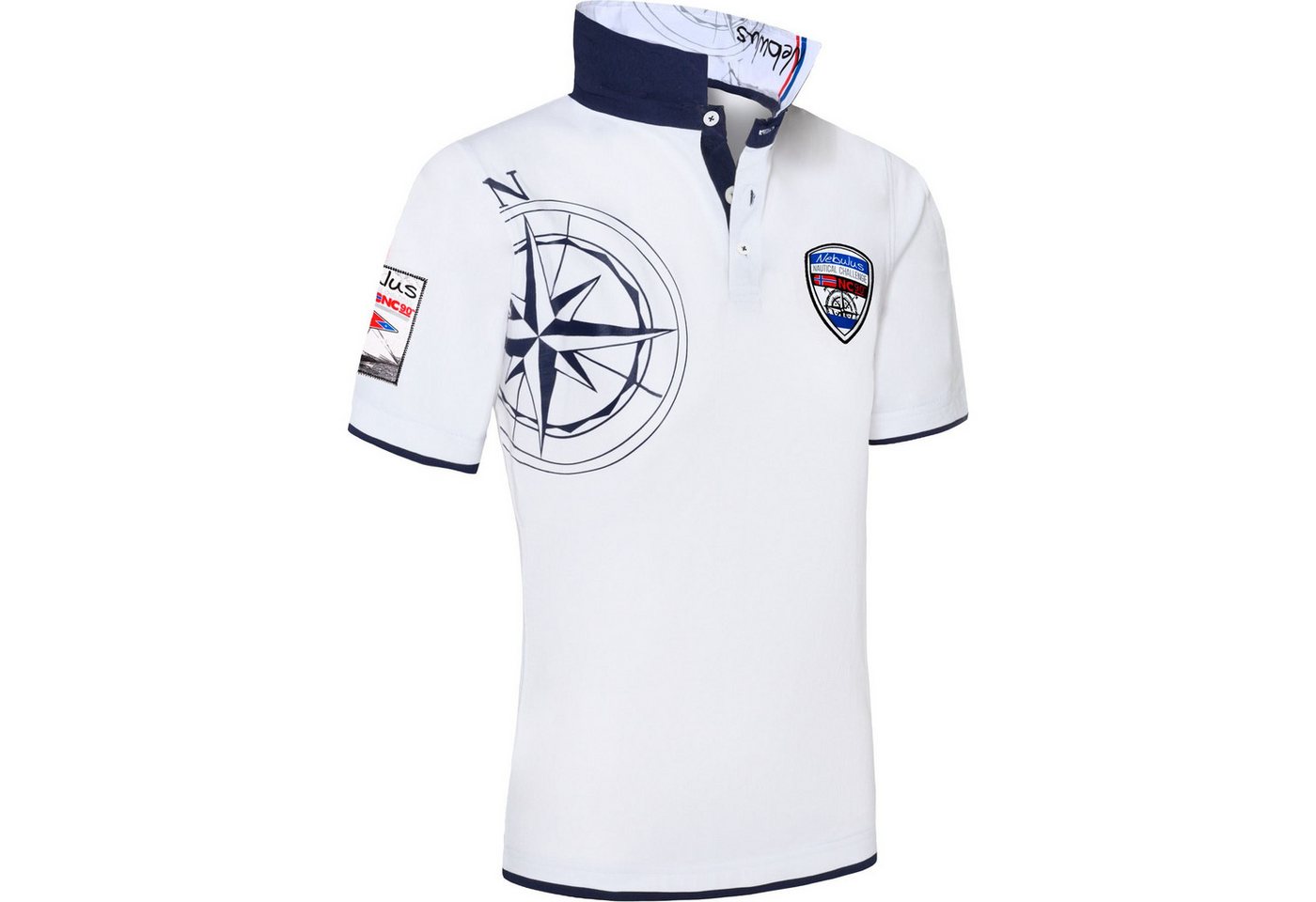 Nebulus Poloshirt EGERSUND, Q2068 - Herren, weiß, L von Nebulus