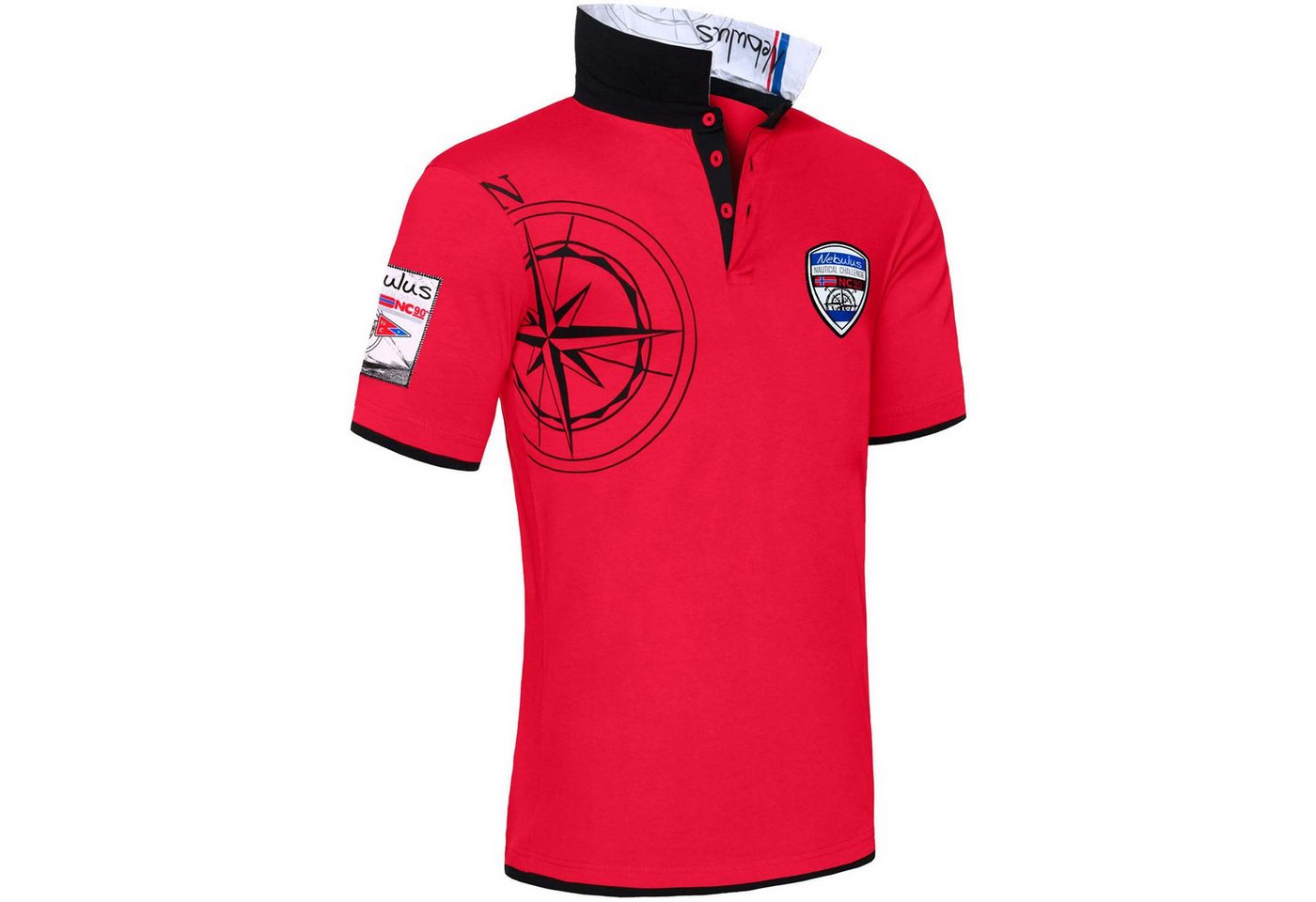 Nebulus Poloshirt EGERSUND, Q2069 - Herren, rot, L von Nebulus