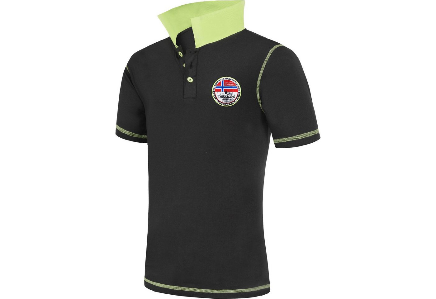Nebulus Poloshirt ENTERTAIN, P5400 - Herren, schwarz, L von Nebulus