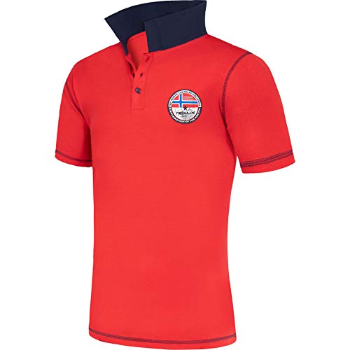 Nebulus Herren Poloshirt Entertain, Shirt, Sweatshirt, Polo, rot - L von Nebulus