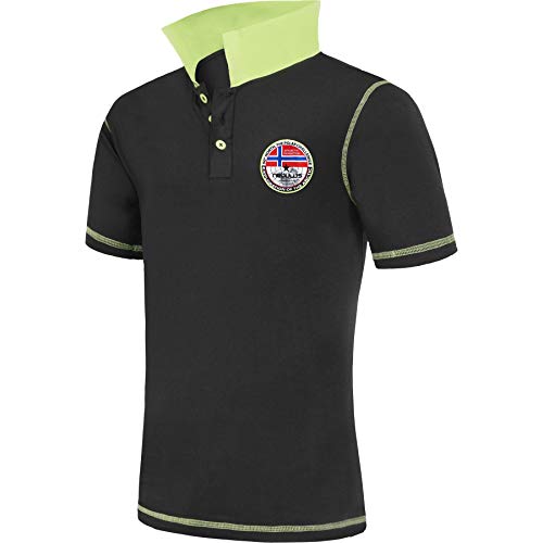 Nebulus Herren Poloshirt Entertain, Shirt, Sweatshirt, Polo, schwarz - L von Nebulus