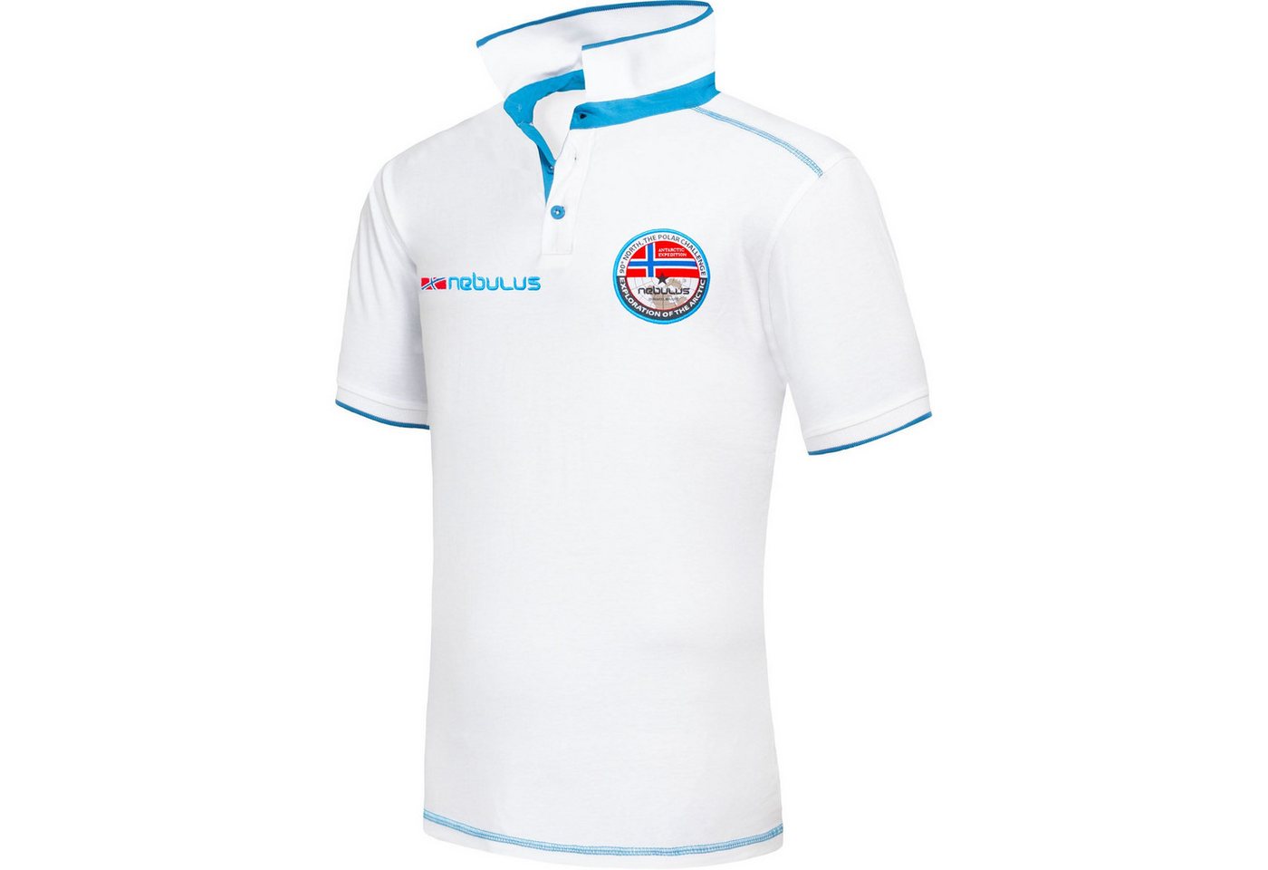 Nebulus Poloshirt ISLA, P5263 - Herren, weiß, M von Nebulus