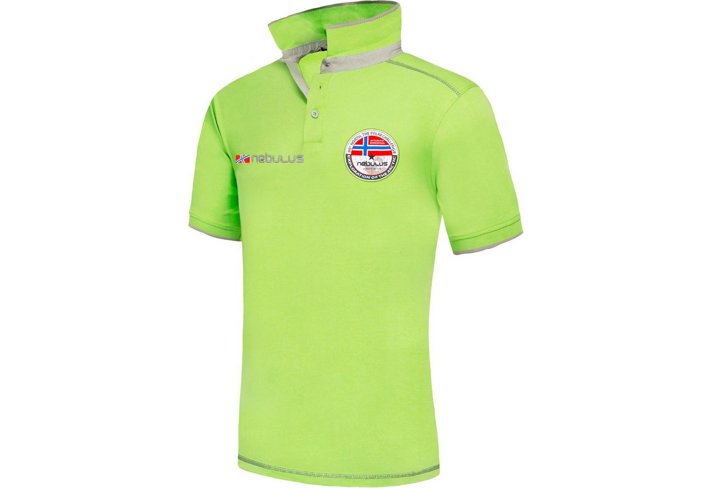 Nebulus Poloshirt ISLA, P5264 - Herren, limettengrün, XL von Nebulus