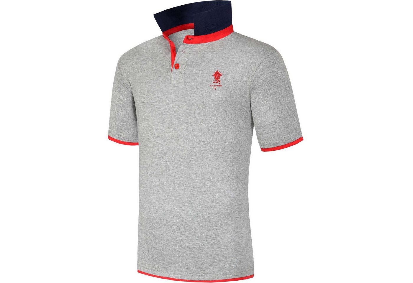 Nebulus Poloshirt KEYS, F360 - Herren, grau meliert, L von Nebulus