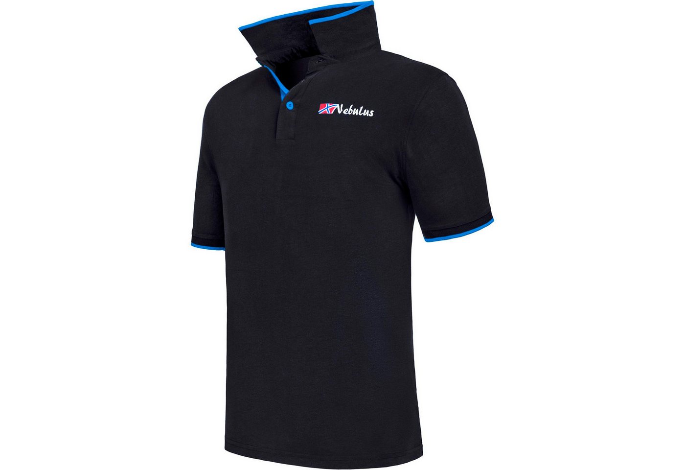 Nebulus Poloshirt LASTONE, P6750 - Herren, schwarz-kobalt, S von Nebulus