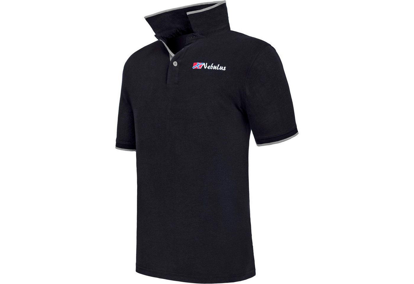 Nebulus Poloshirt LASTONE, P6751 - Herren, schwarz-grau, L von Nebulus