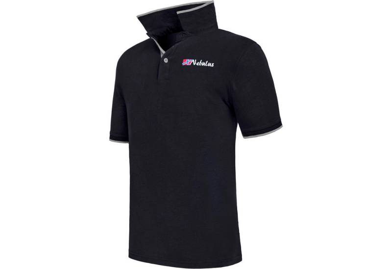 Nebulus Poloshirt LASTONE, P6751 - Herren, schwarz-grau, L von Nebulus
