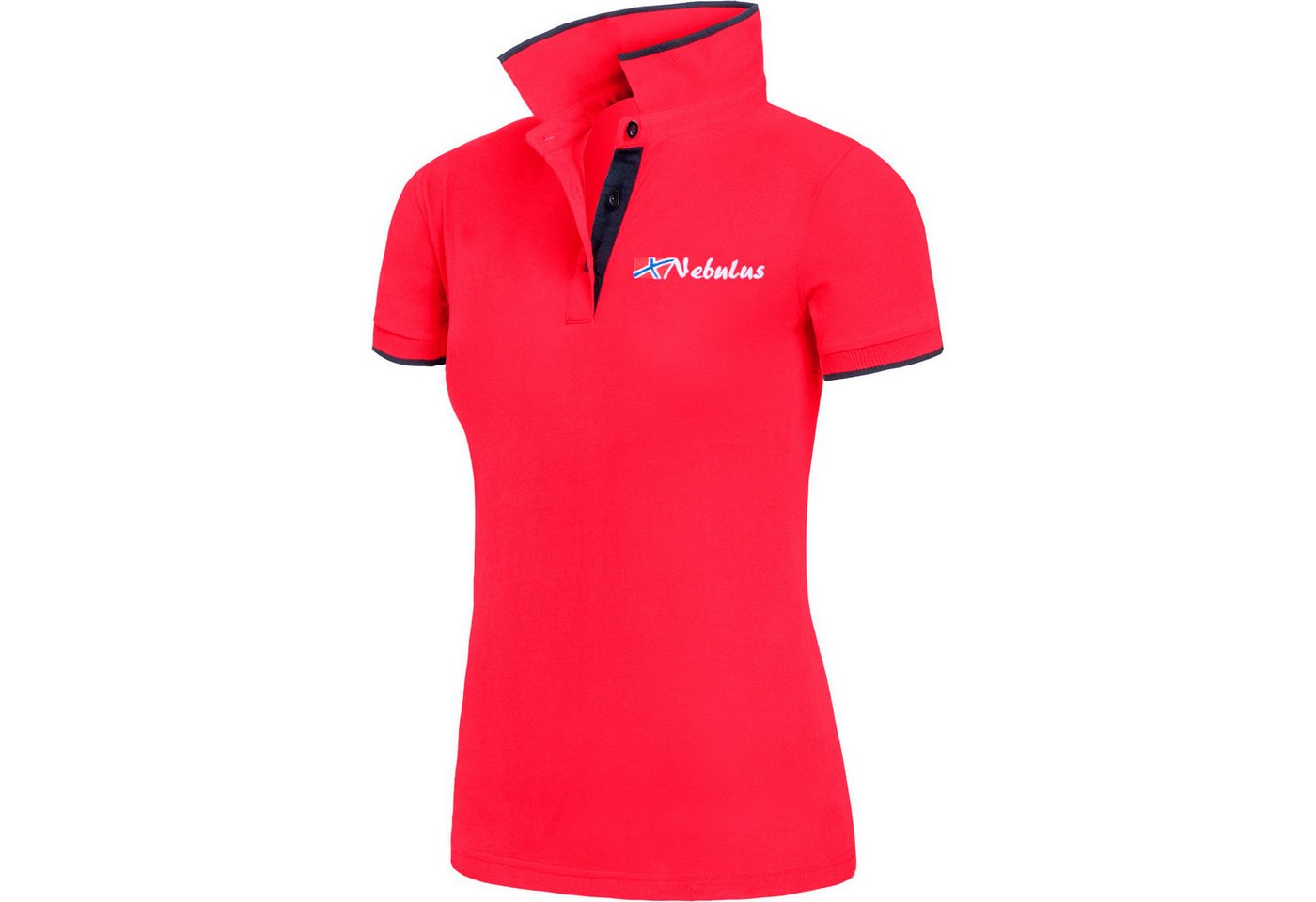 Nebulus Poloshirt LASTONE, P6755 - Damen, rot-schwarz, XL/42 von Nebulus