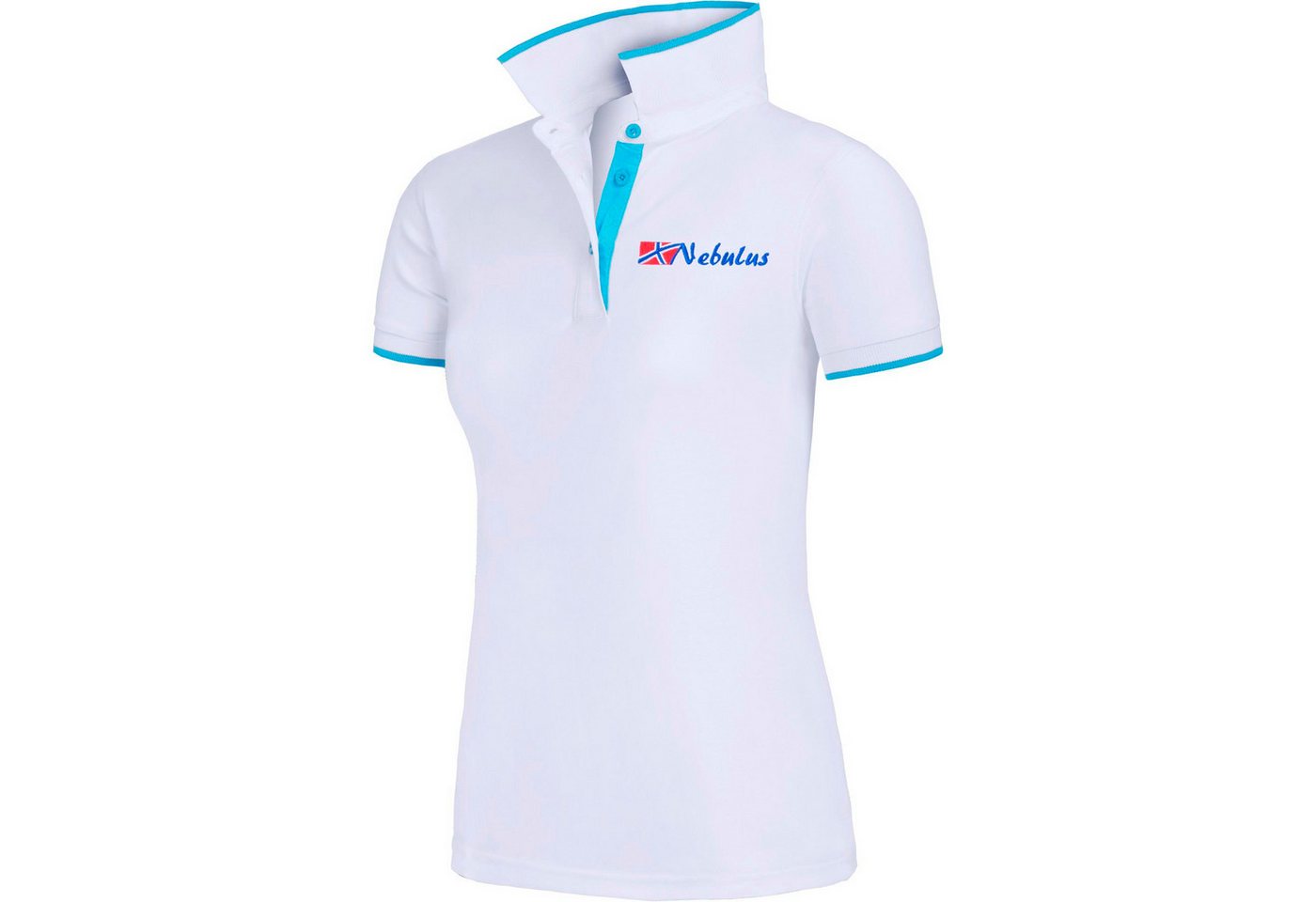 Nebulus Poloshirt LASTONE, P6757 - Damen, weiß-türkis, XL/42 von Nebulus