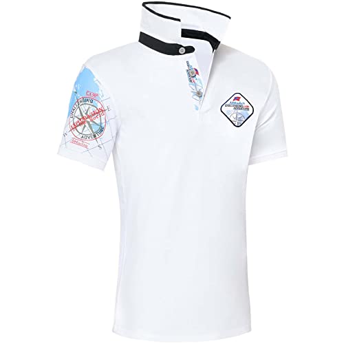 Nebulus Herren Poloshirt LOI, Poloshirt, Stehkragen, Hemd, Pure-White - M von Nebulus