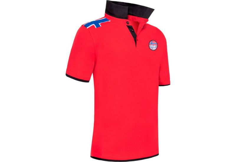 Nebulus Poloshirt NEBFLAG, P6882 - Herren, rot-schwarz, XL von Nebulus
