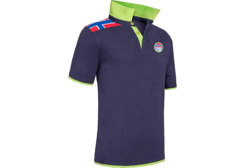 Nebulus Poloshirt NEBFLAG, P6883 - Herren, navy-lime, L von Nebulus