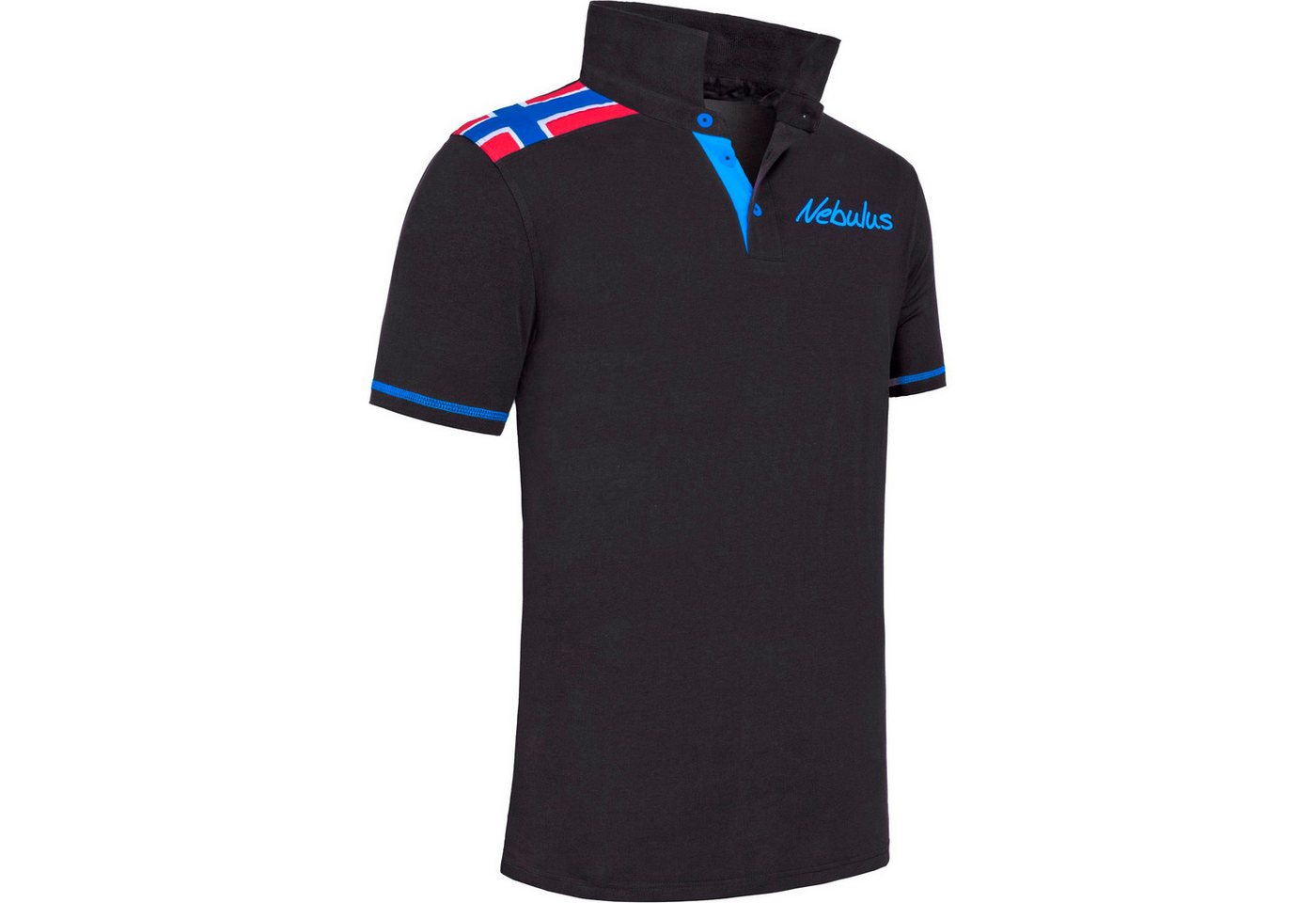 Nebulus Poloshirt NORWEGEN, P6841 - Herren, schwarz-kobalt, L von Nebulus