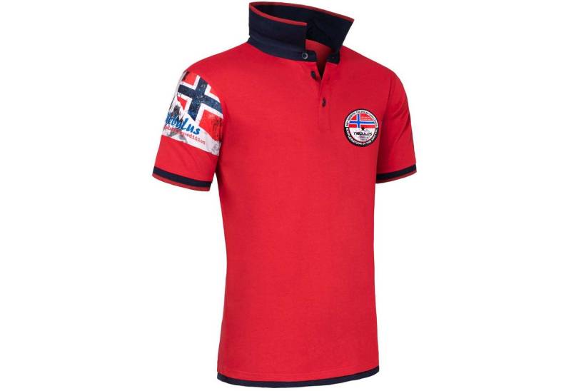 Nebulus Poloshirt PARAS, P4011 - Herren, rot-navy, L von Nebulus