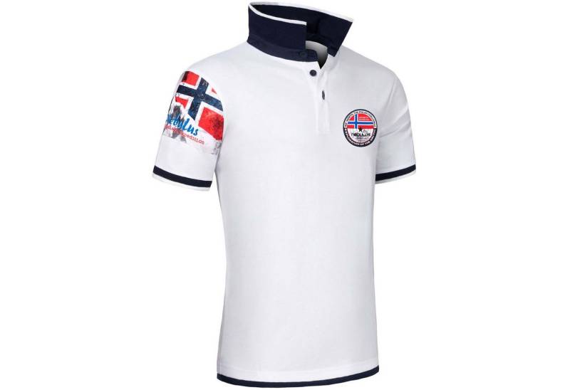 Nebulus Poloshirt PARAS, P4012 - Herren, weiß-navy, M von Nebulus