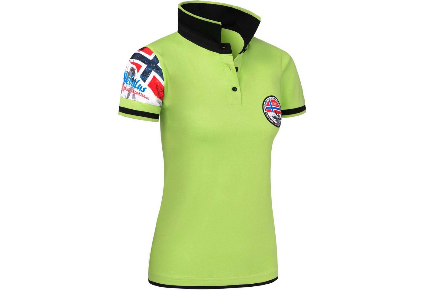 Nebulus Poloshirt PARAS, P4015 - Damen, lime-schwarz, L/40 von Nebulus
