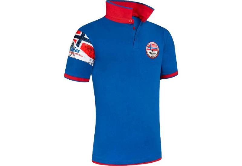 Nebulus Poloshirt PARAS, P5482 - Herren, kobalt-rot, XXL von Nebulus