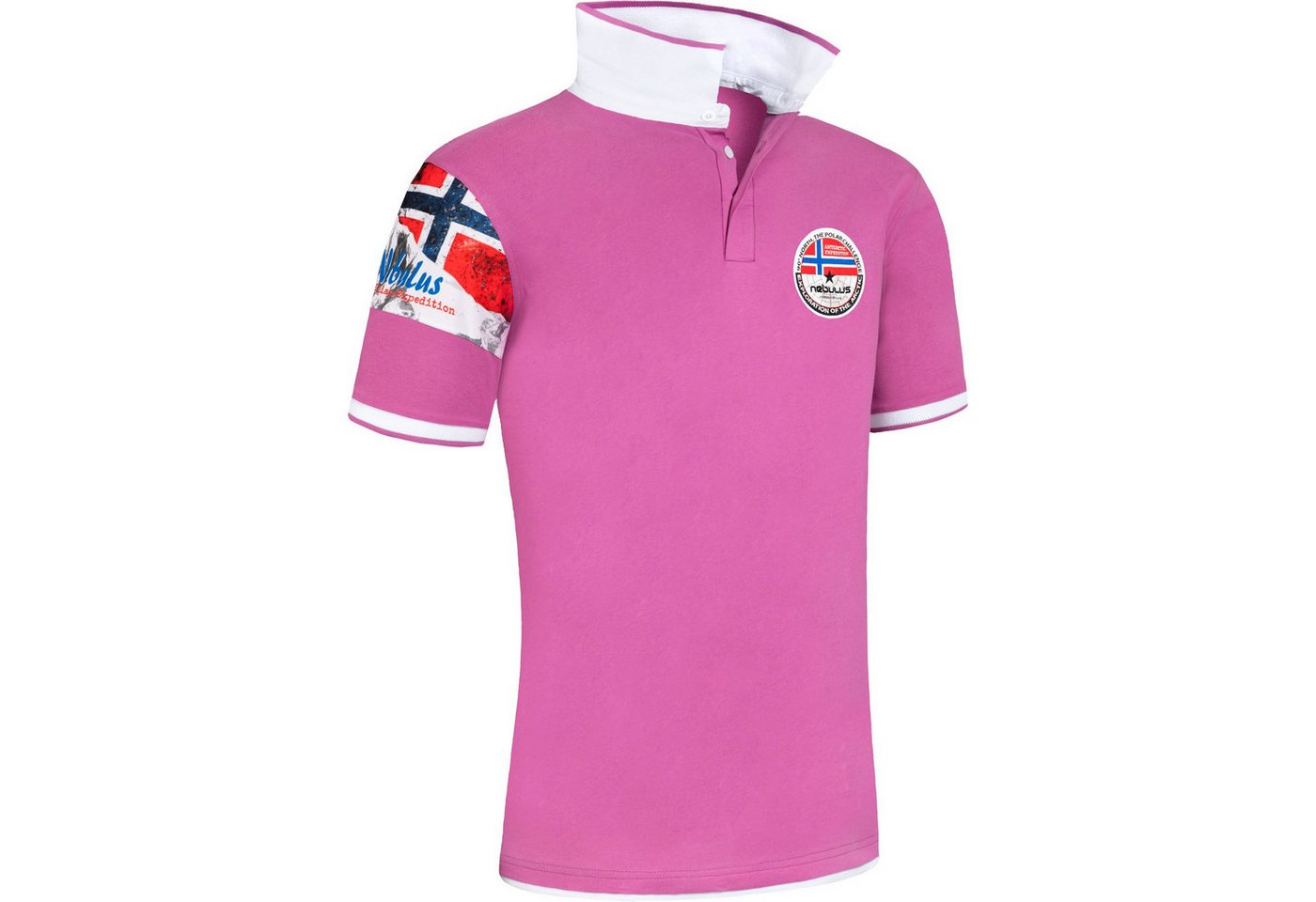 Nebulus Poloshirt PARAS, P5483 - Herren, violett-weiß, XXL von Nebulus