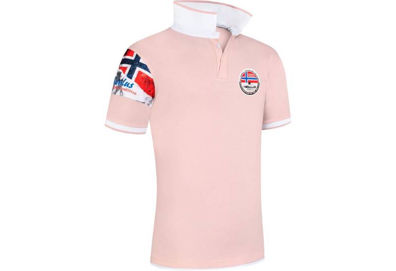 Nebulus Poloshirt PARAS, P5490 - Herren, rosa-weiß, S von Nebulus
