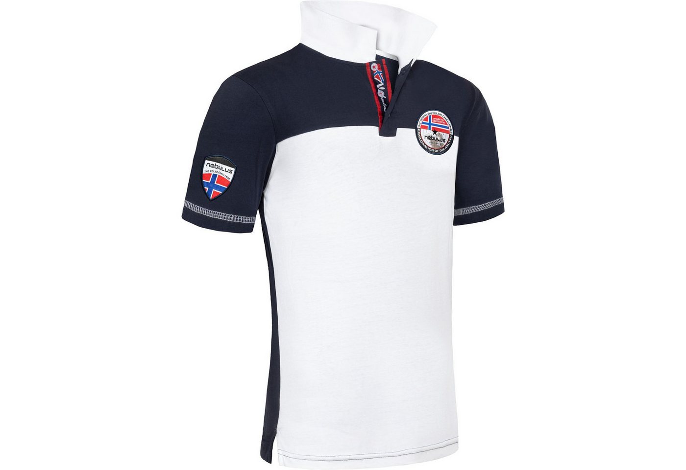 Nebulus Poloshirt PINA, P5303 - Herren, weiß-navy, XL von Nebulus