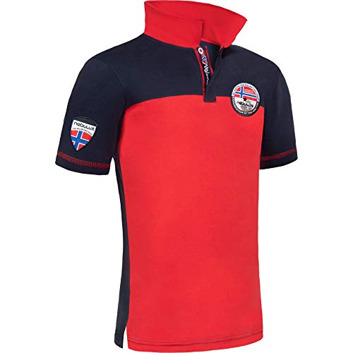 Nebulus Herren Poloshirt PINA, Shirt, Sweatshirt, Polo, rot-Navy - XXL von Nebulus