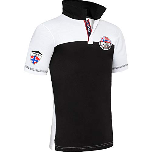 Nebulus Herren Poloshirt PINA, Shirt, Sweatshirt, Polo, schwarz-weiß - XXL von Nebulus