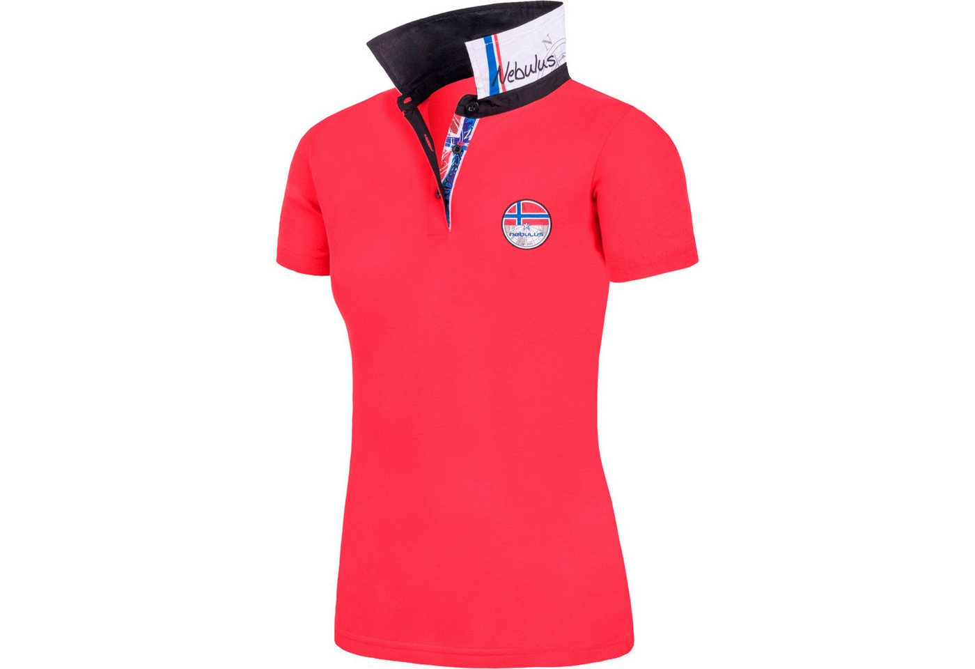 Nebulus Poloshirt REBOUND, P6587 - Damen, rot-schwarz, S/36 von Nebulus