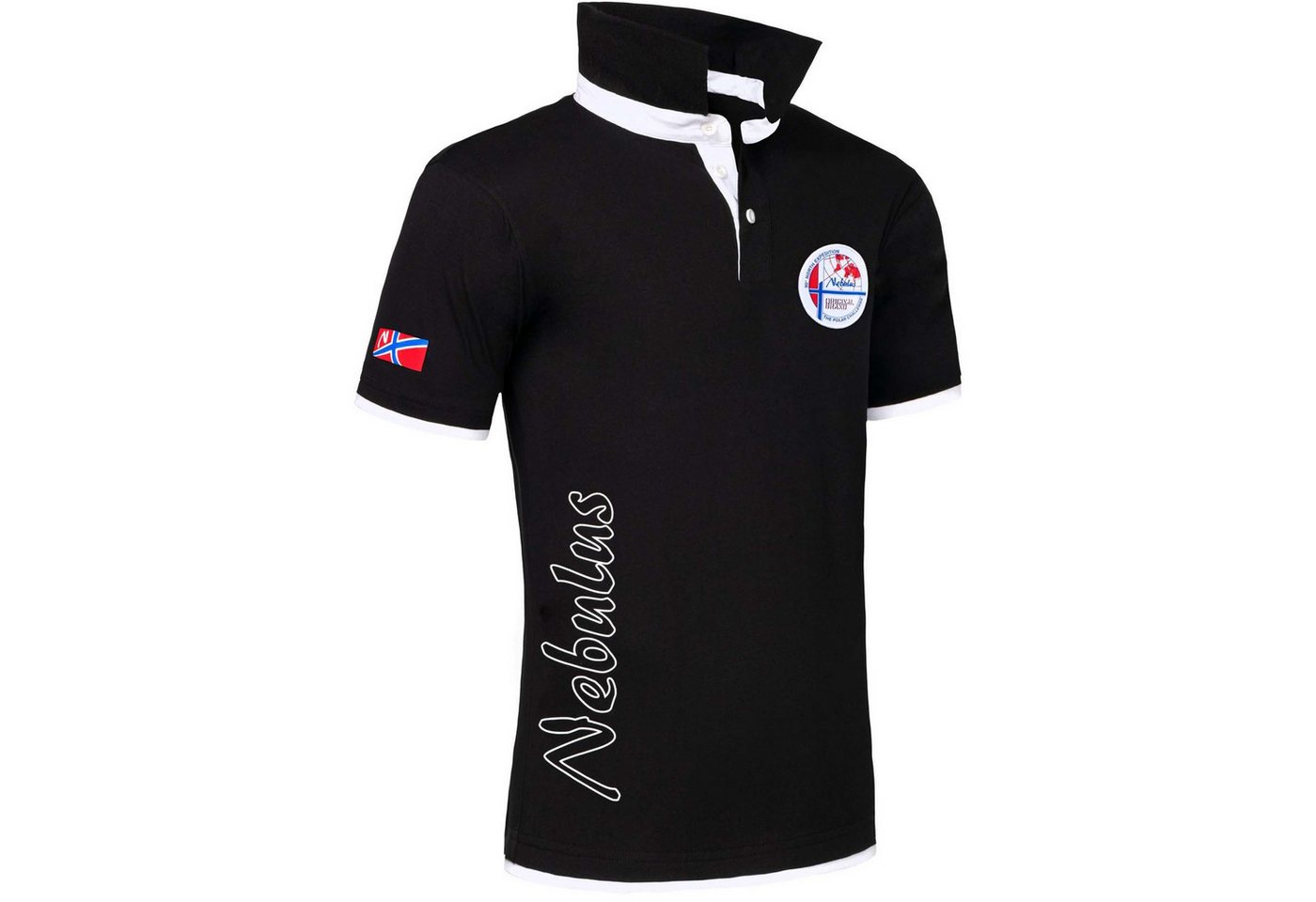 Nebulus Poloshirt SHIP, P4000 - Herren, schwarz-weiß, M von Nebulus