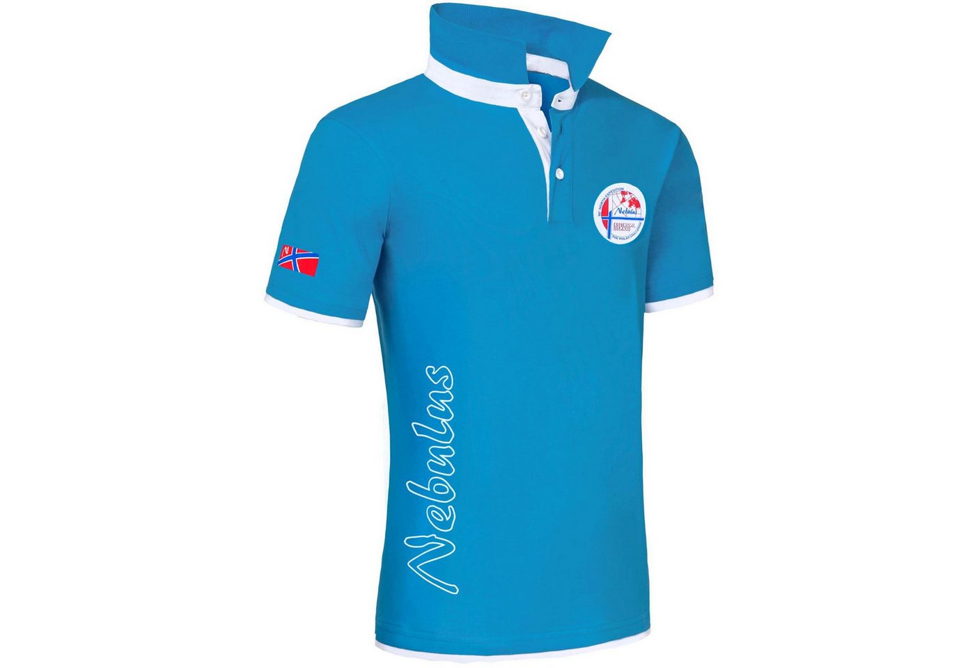 Nebulus Poloshirt SHIP, P4003 - Herren, malibu-weiß, S von Nebulus