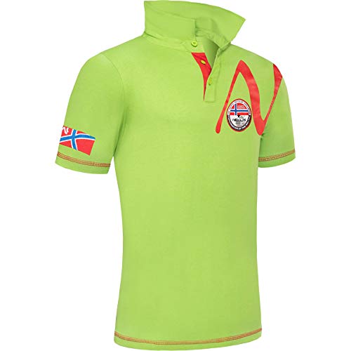 Nebulus Herren Poloshirt TUPAI, Polo Kurzarm, Sweatshirt, Lime - XXL von Nebulus