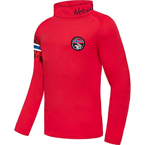 Nebulus Herren Rolli Downy, Rollkragen, Langarm, rot - XL von Nebulus