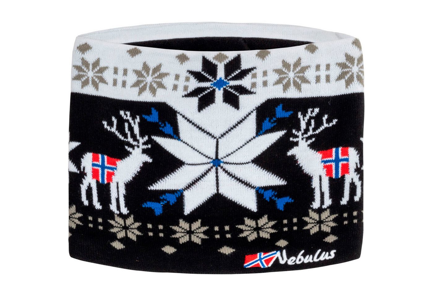 Nebulus Mütze & Schal TUBE, P6141 - Unisex, schwarz-weiß, onesize von Nebulus