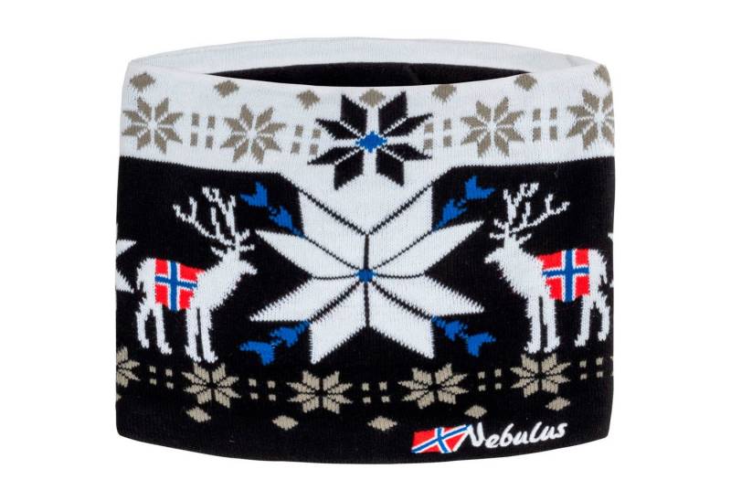 Nebulus Mütze & Schal TUBE, P6141 - Unisex, schwarz-weiß, onesize von Nebulus