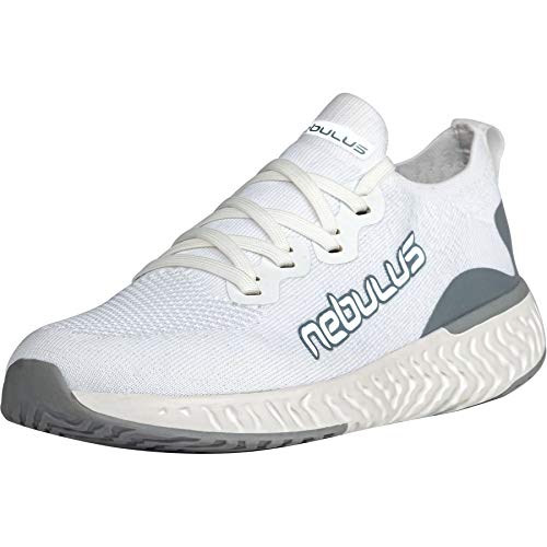 Nebulus Sneaker Unique Herren (Model: P5784 - Herren, weiß-Silber; Größe: 44) FBA von Nebulus